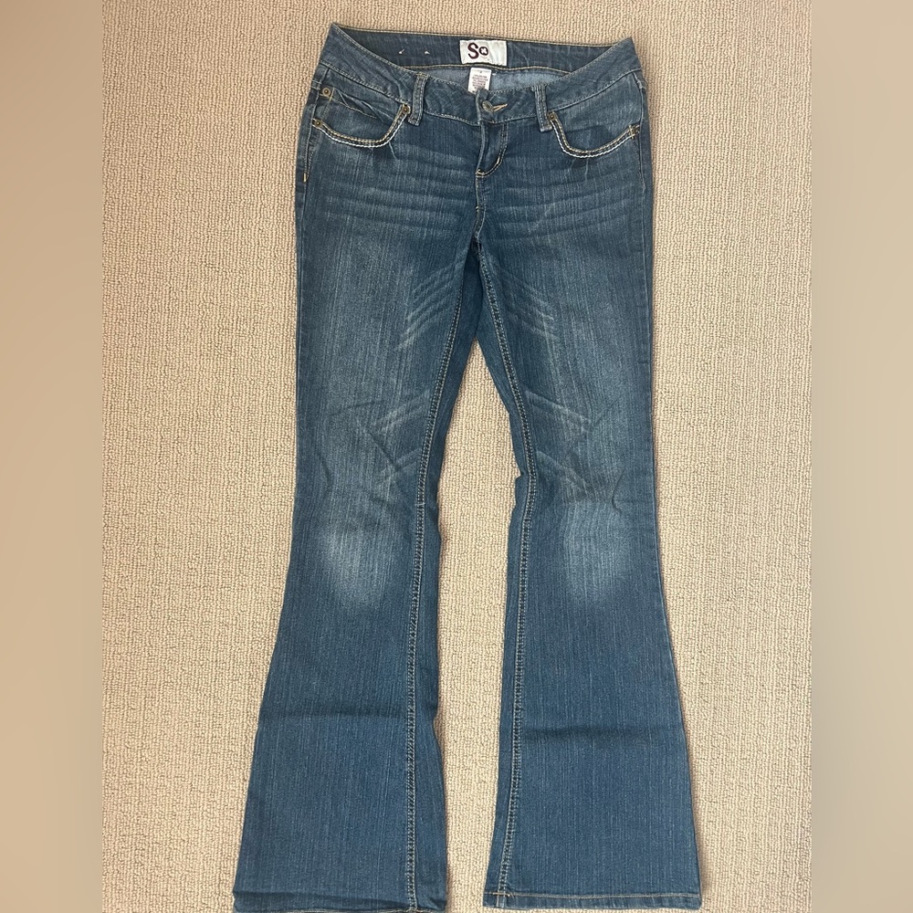 SO low rise flare jeans size 3